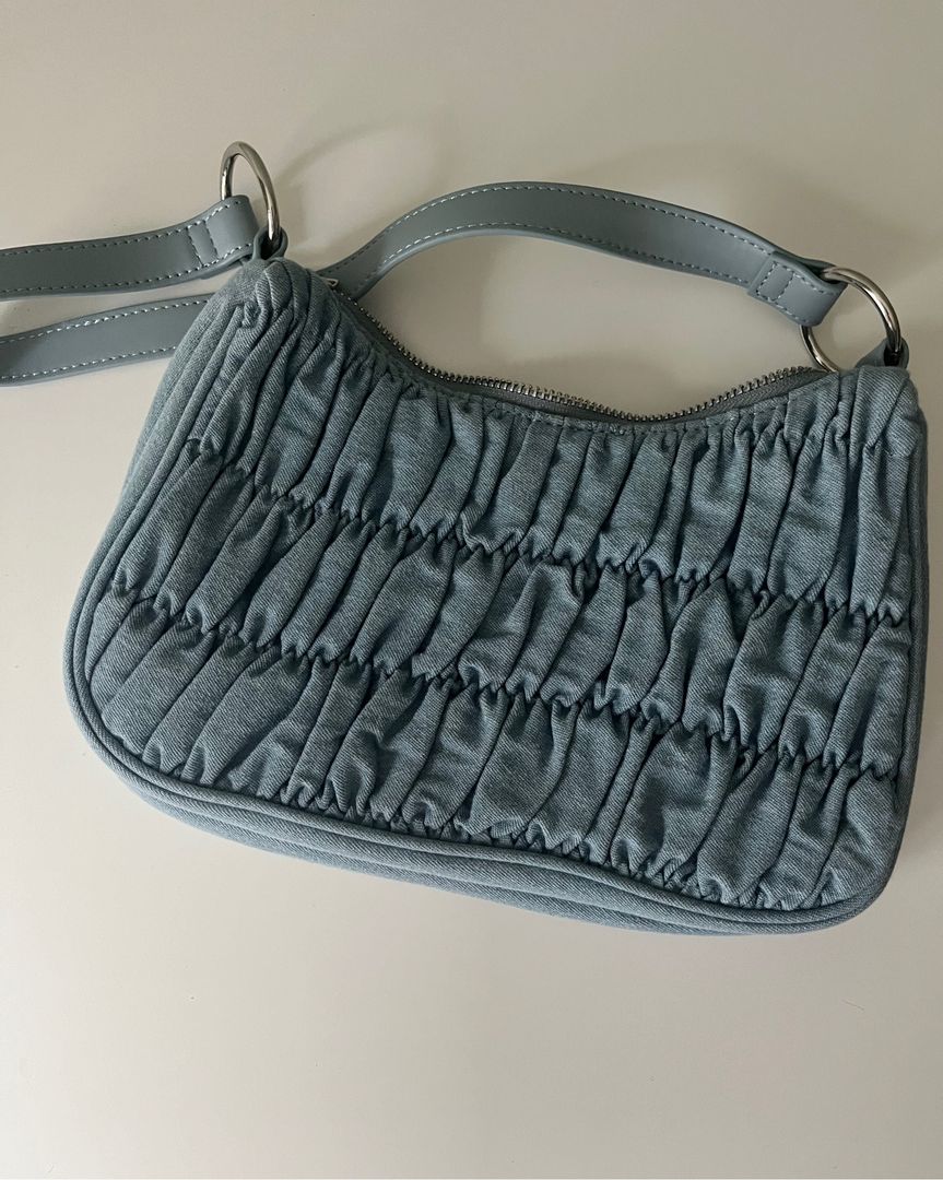 Denim baguettebag