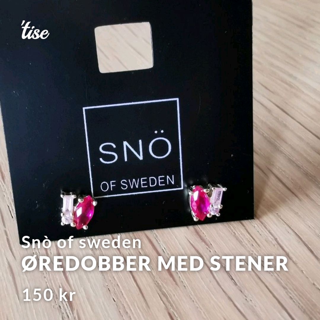 Øredobber med stener