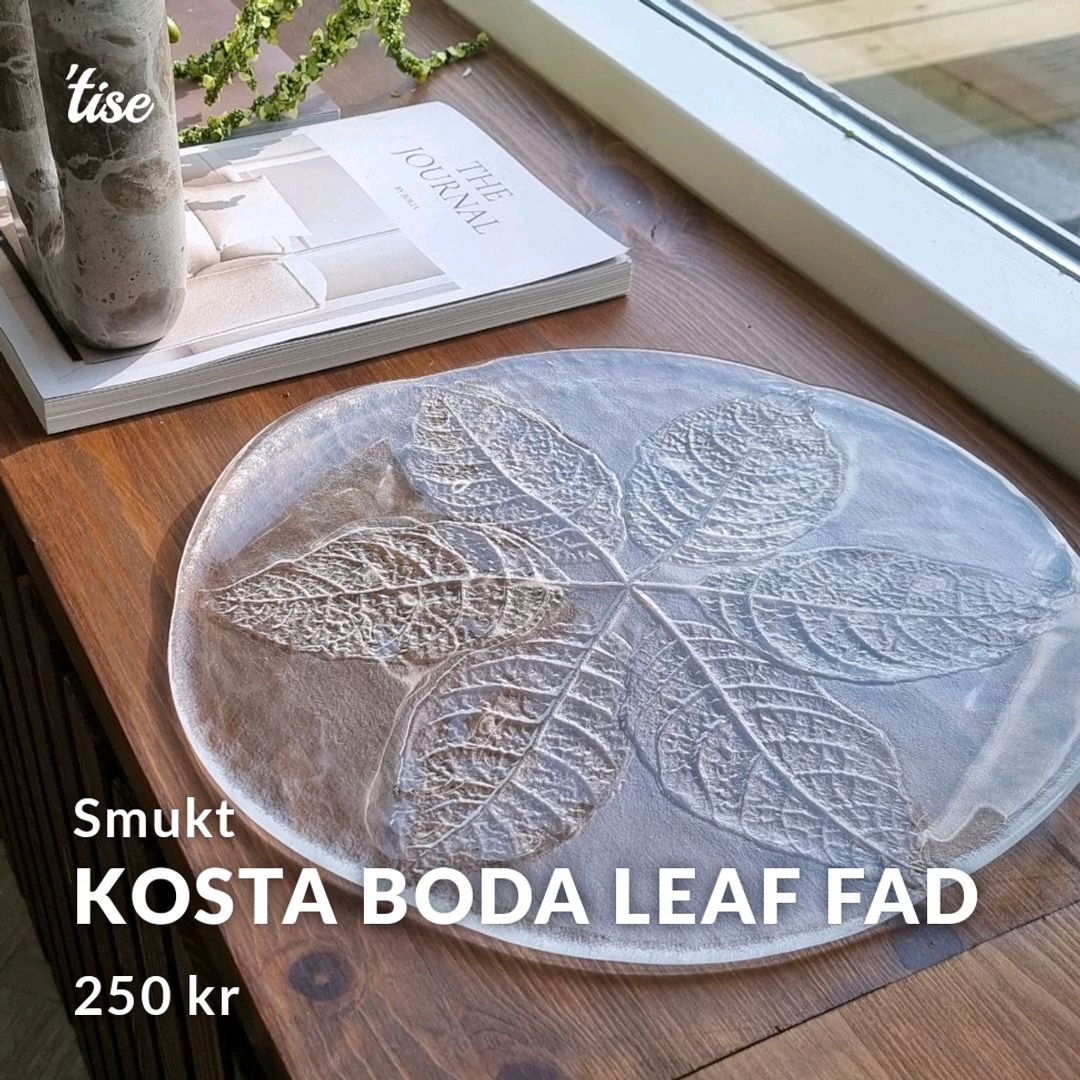 Kosta Boda Leaf Fad