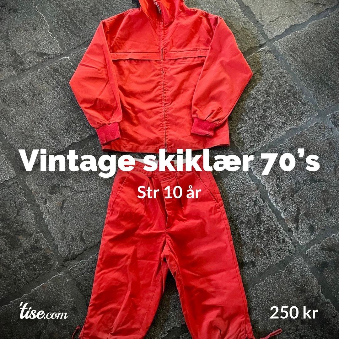 Vintage skiklær 70’s