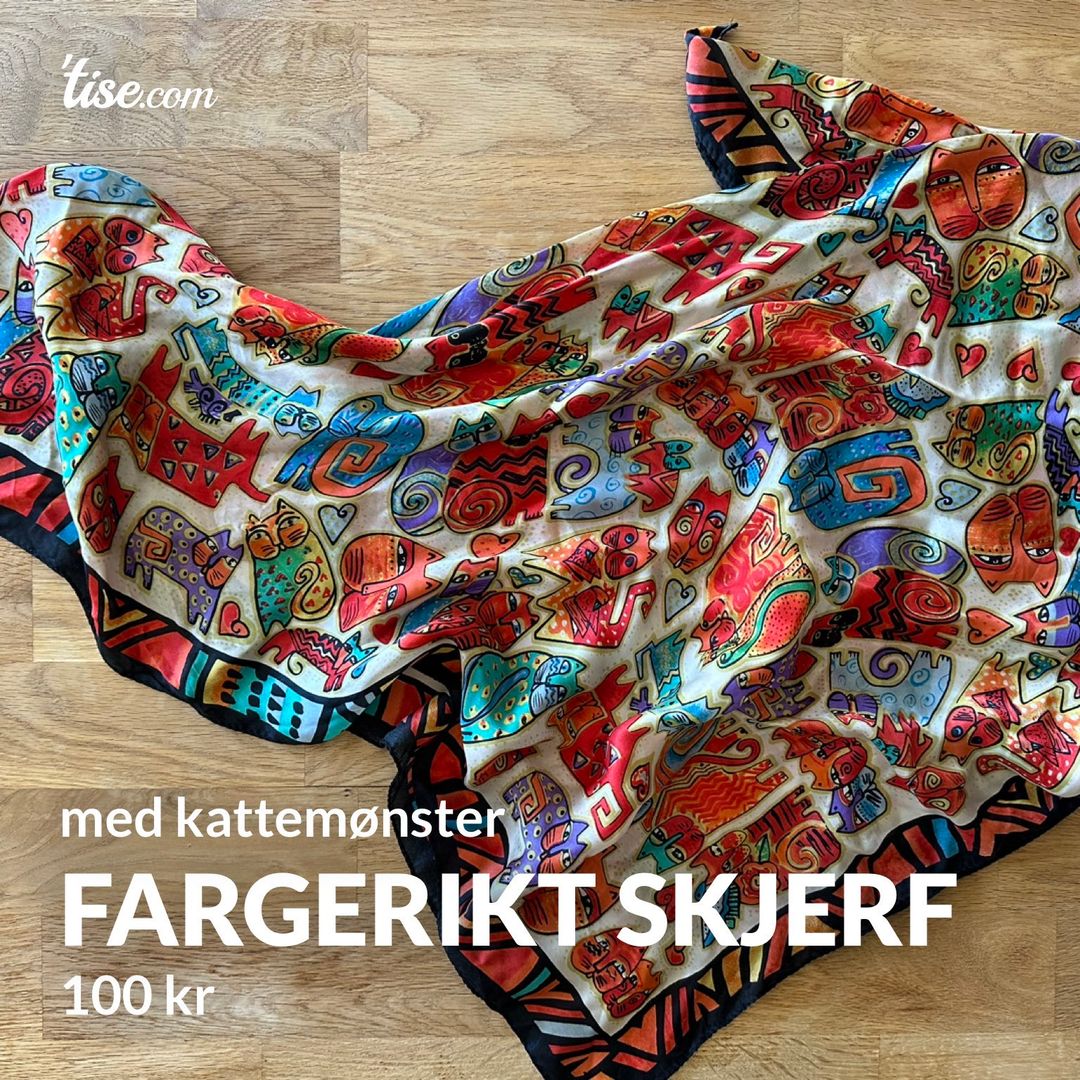 Fargerikt skjerf