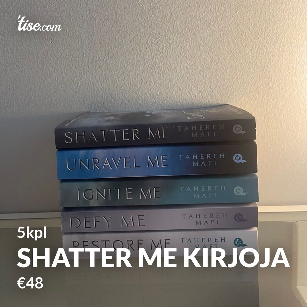 Shatter me kirjoja