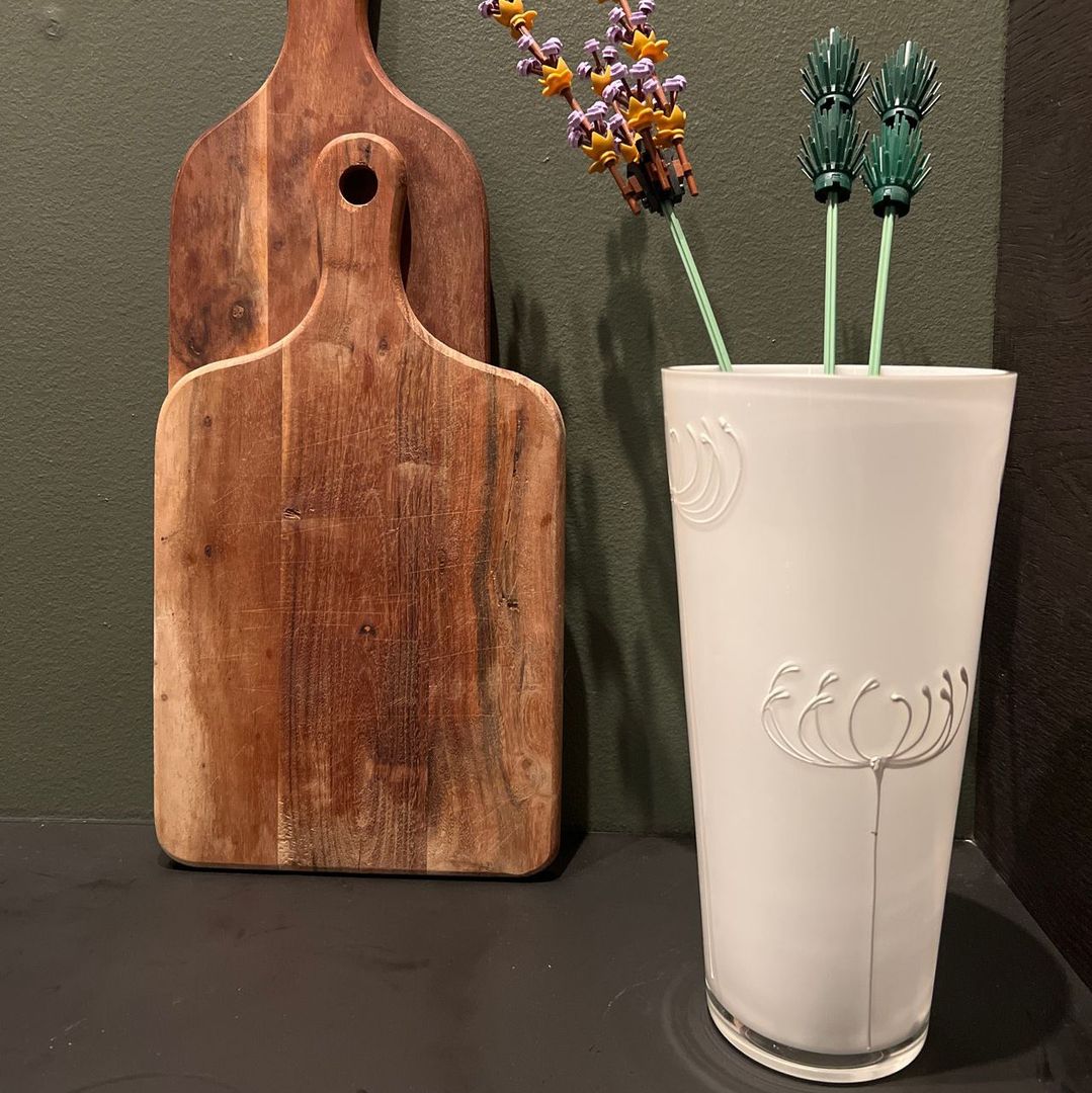 Hvit vintage vase