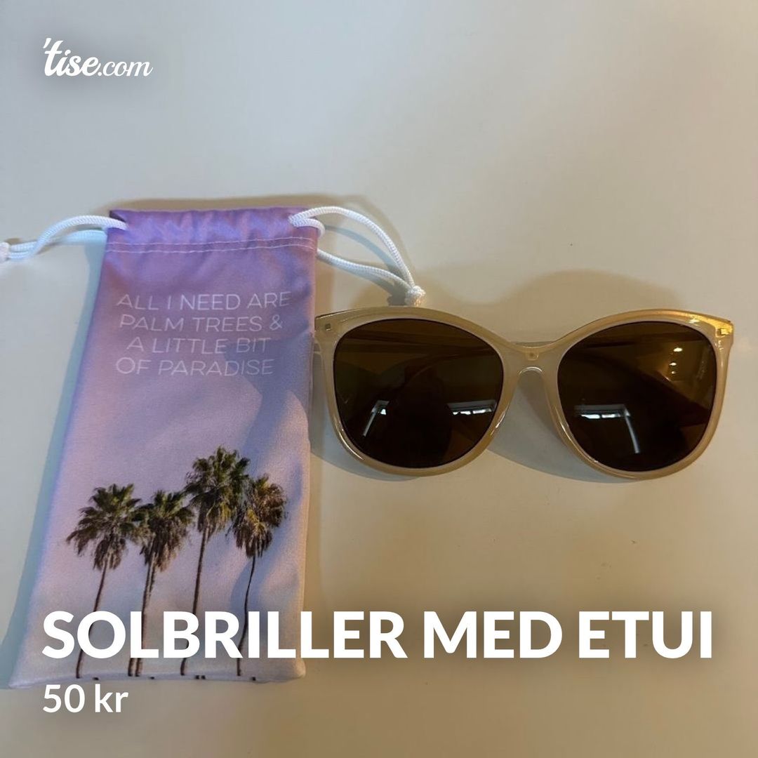 Solbriller med etui