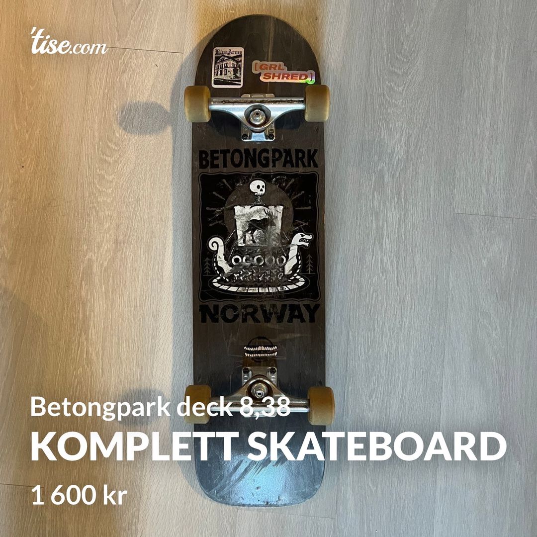 Komplett skateboard