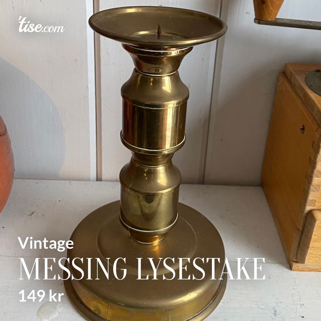 Messing lysestake