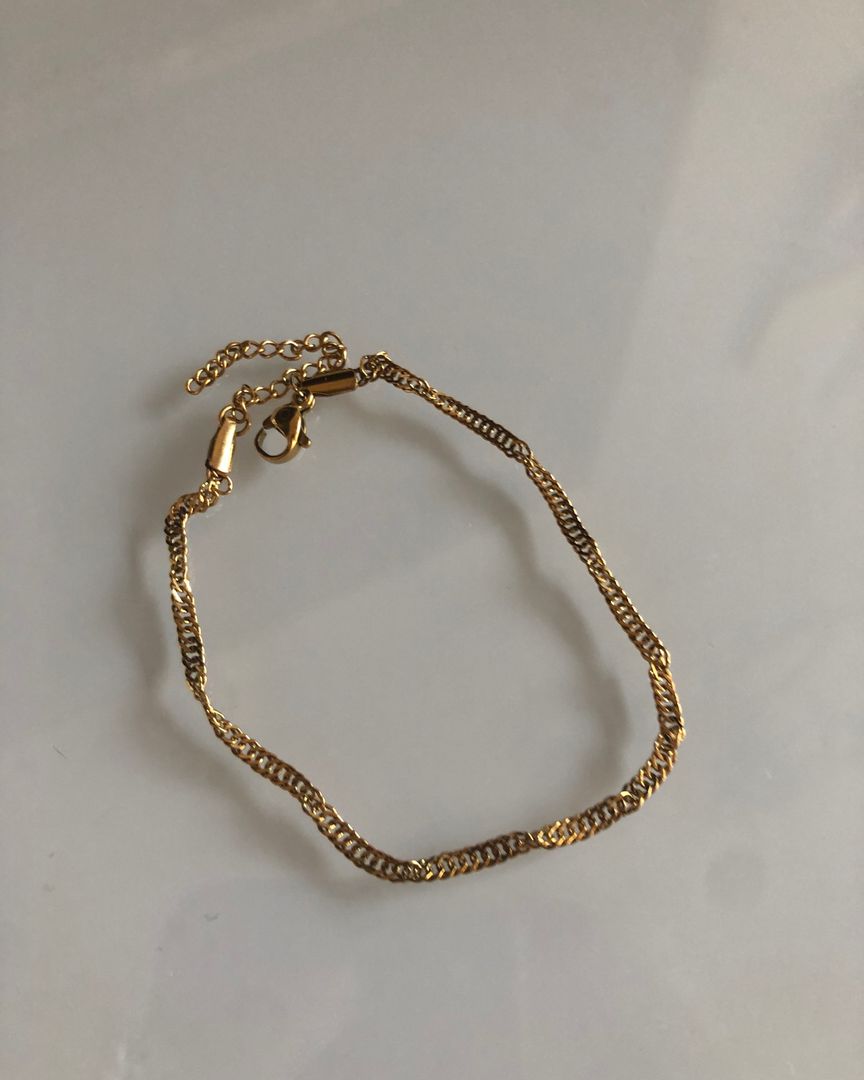 Goldplated armbånd