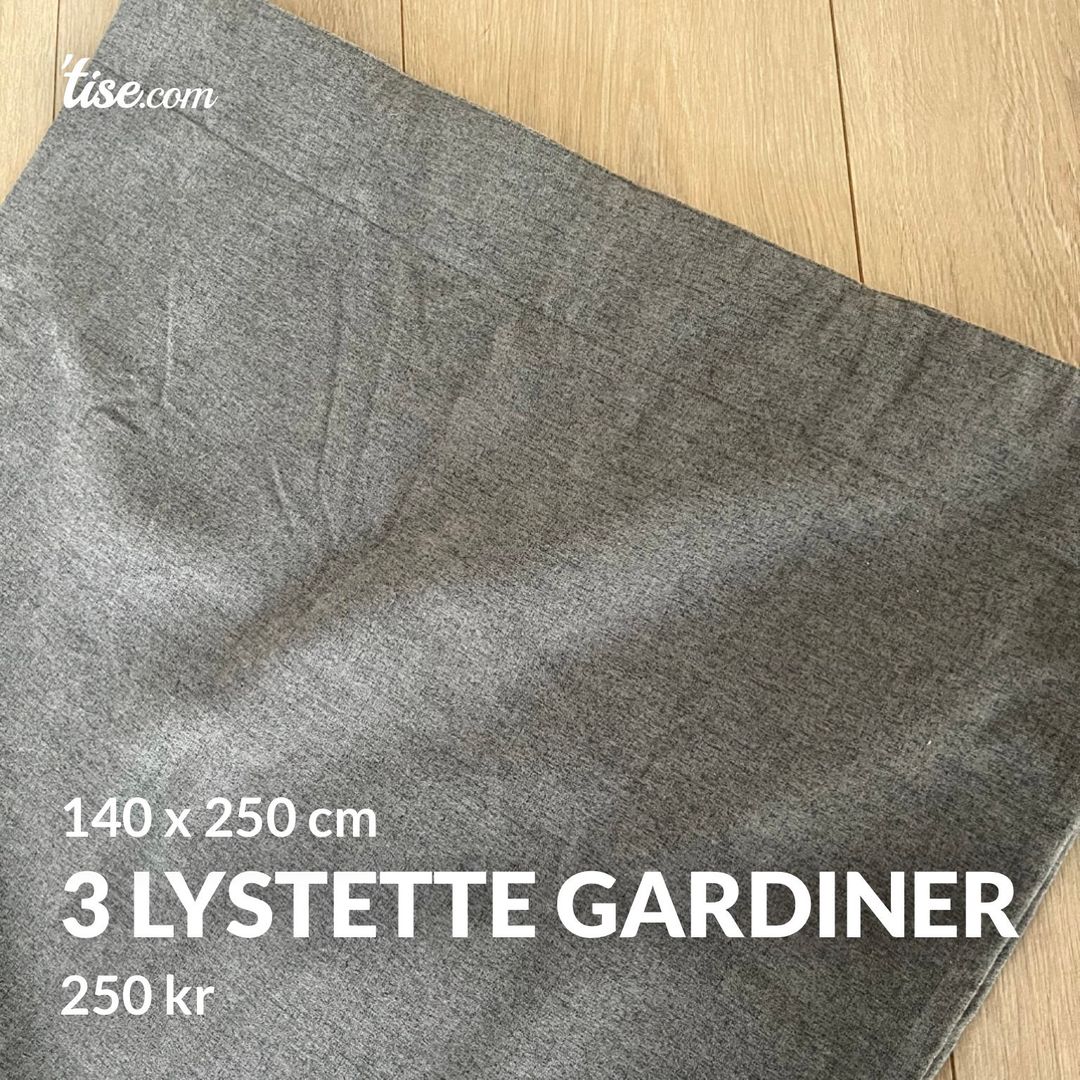 3 lystette gardiner