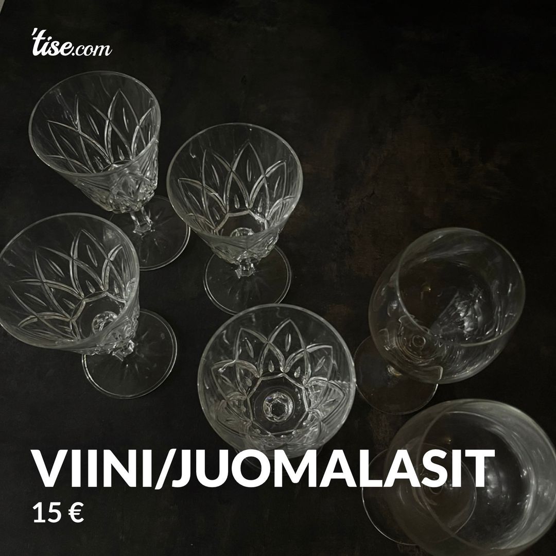 Viini/juomalasit