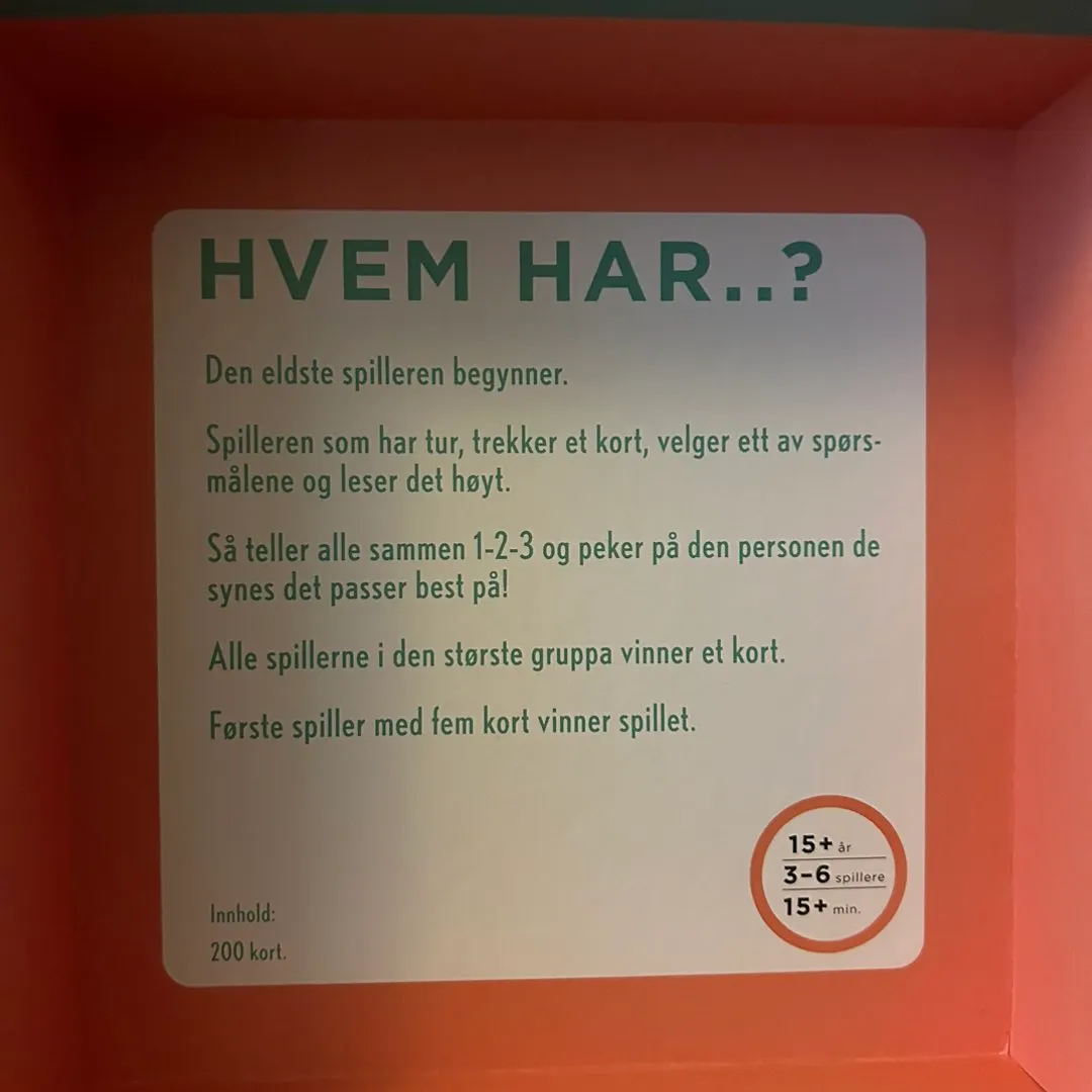 «Hvem har?» spill