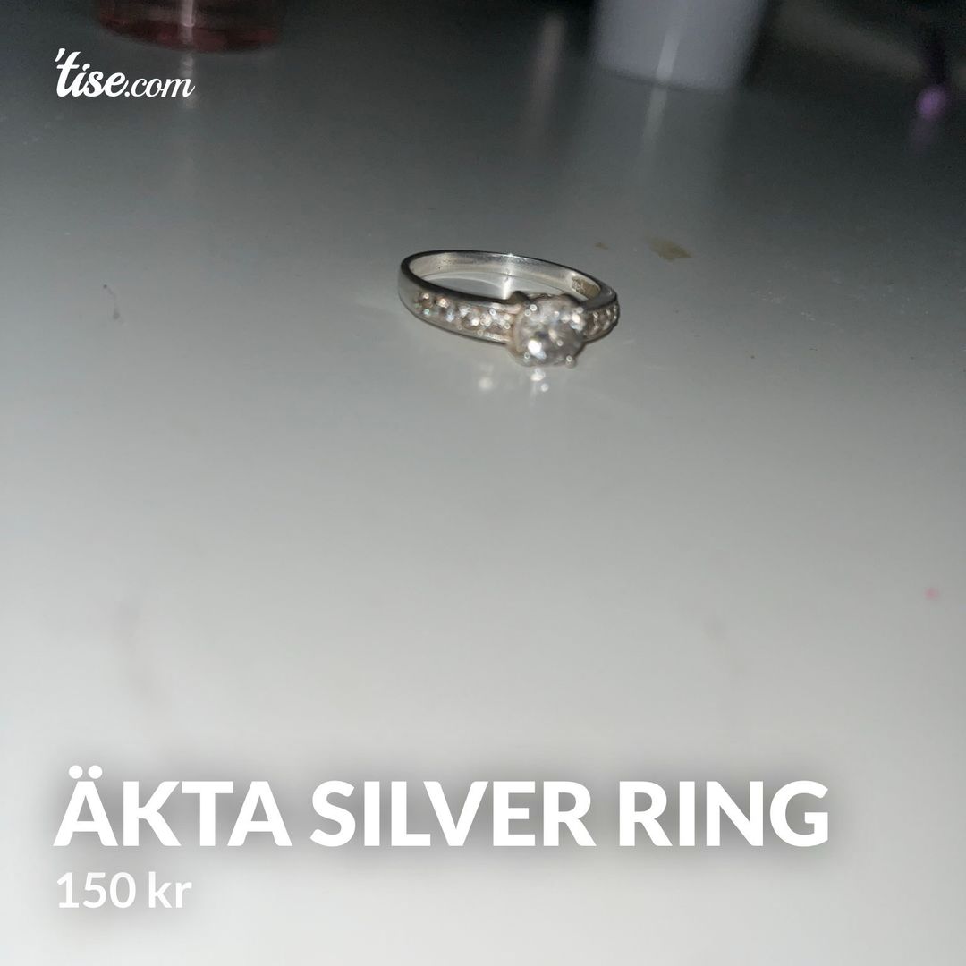 Äkta silver ring