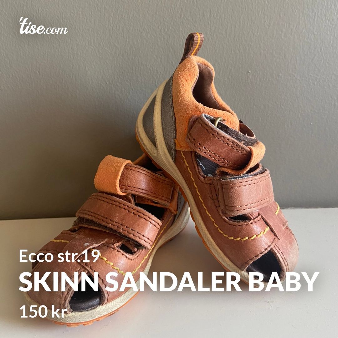 Skinn sandaler baby