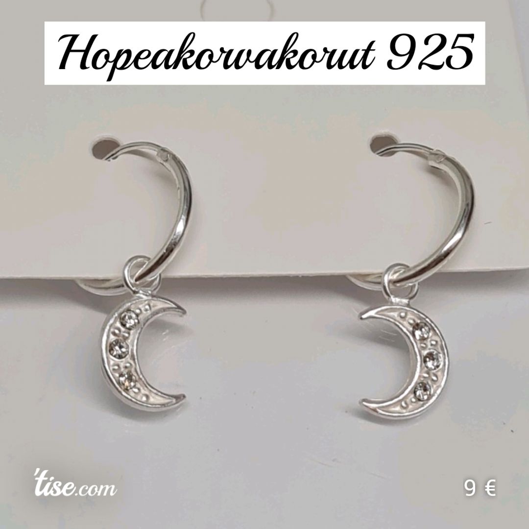 Hopeakorvakorut 925