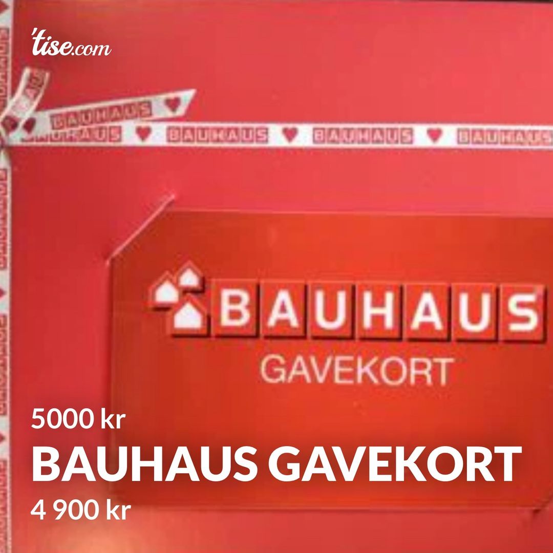 BAUHAUS GAVEKORT