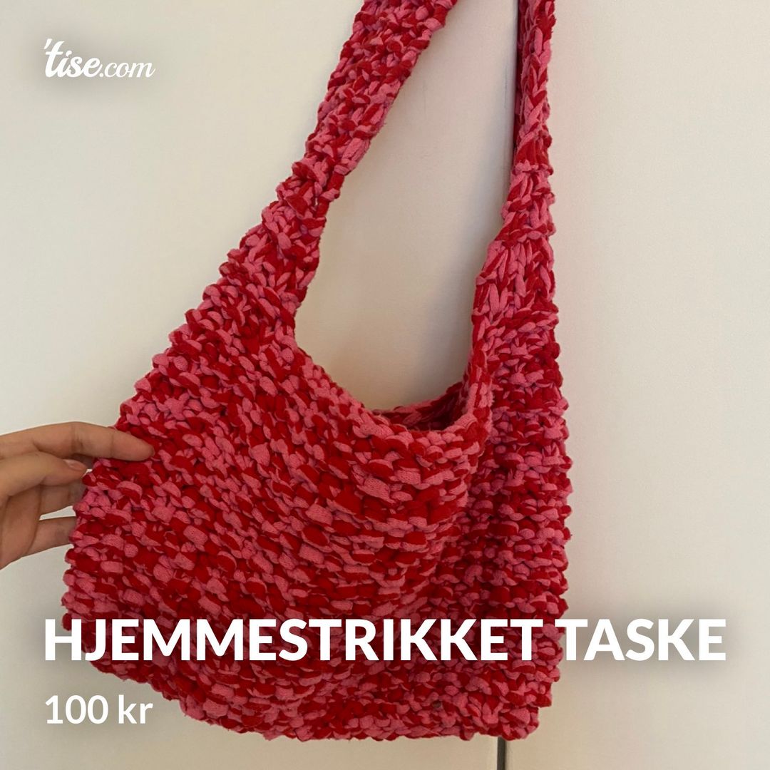 hjemmestrikket taske