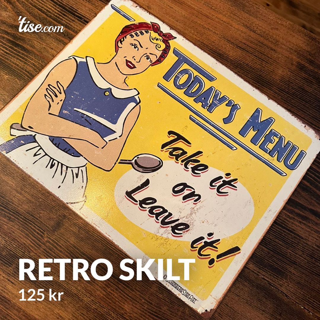 Retro skilt