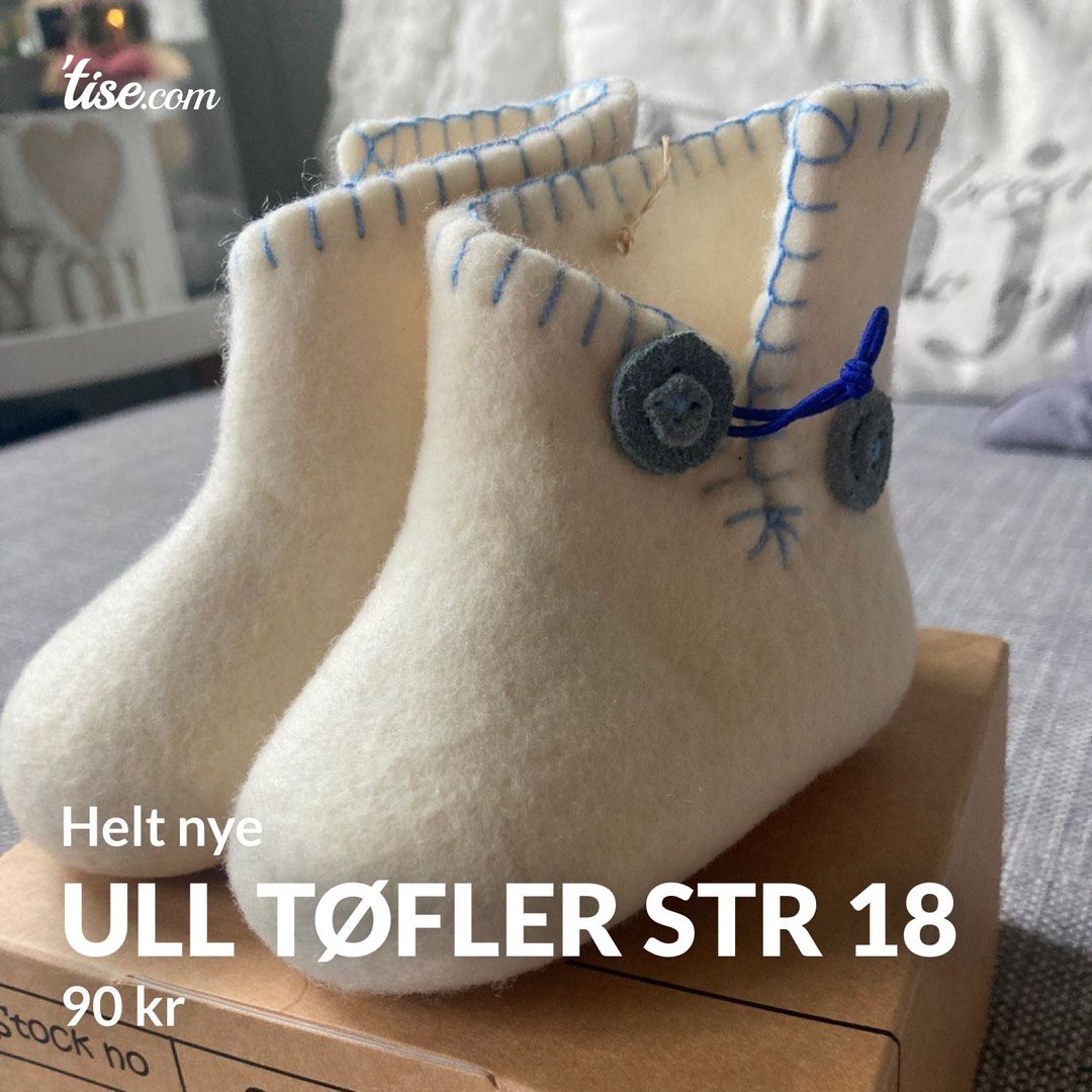 Ull tøfler str 18