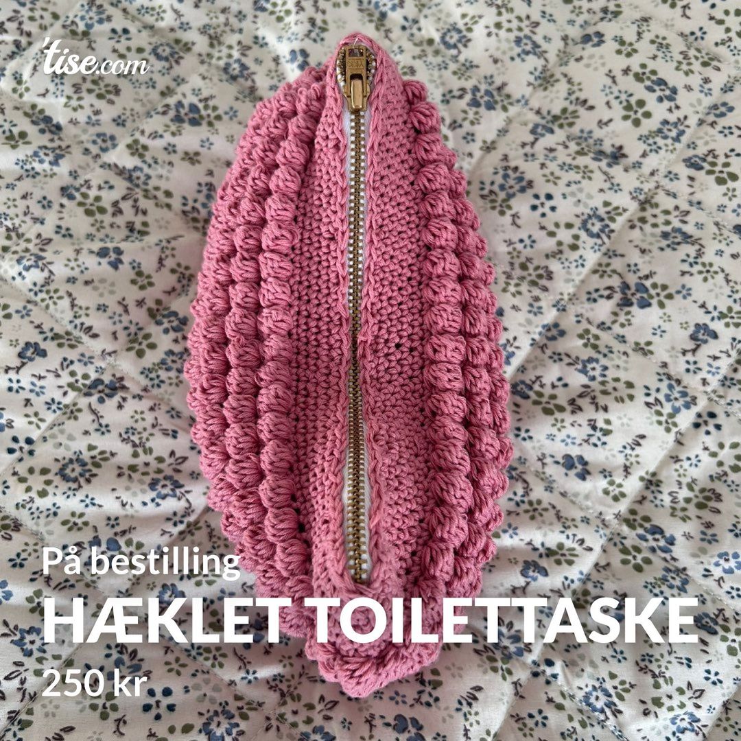 Hæklet toilettaske