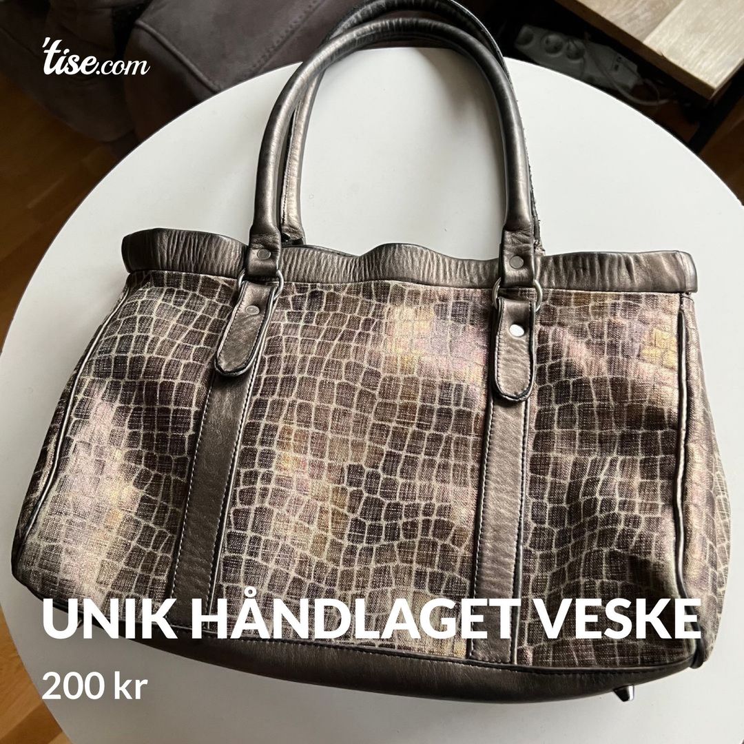 Unik håndlaget veske