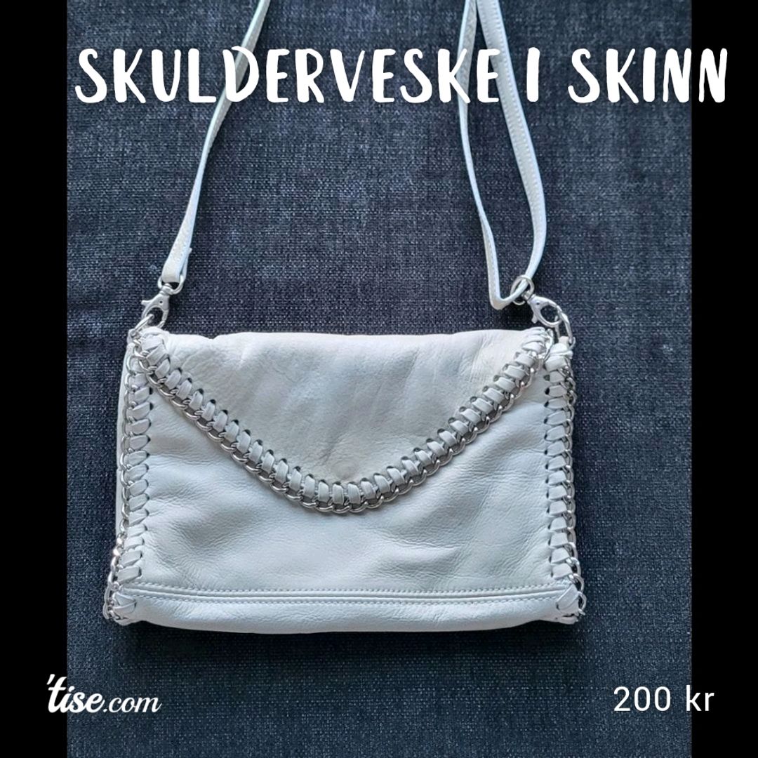 Skulderveske i skinn