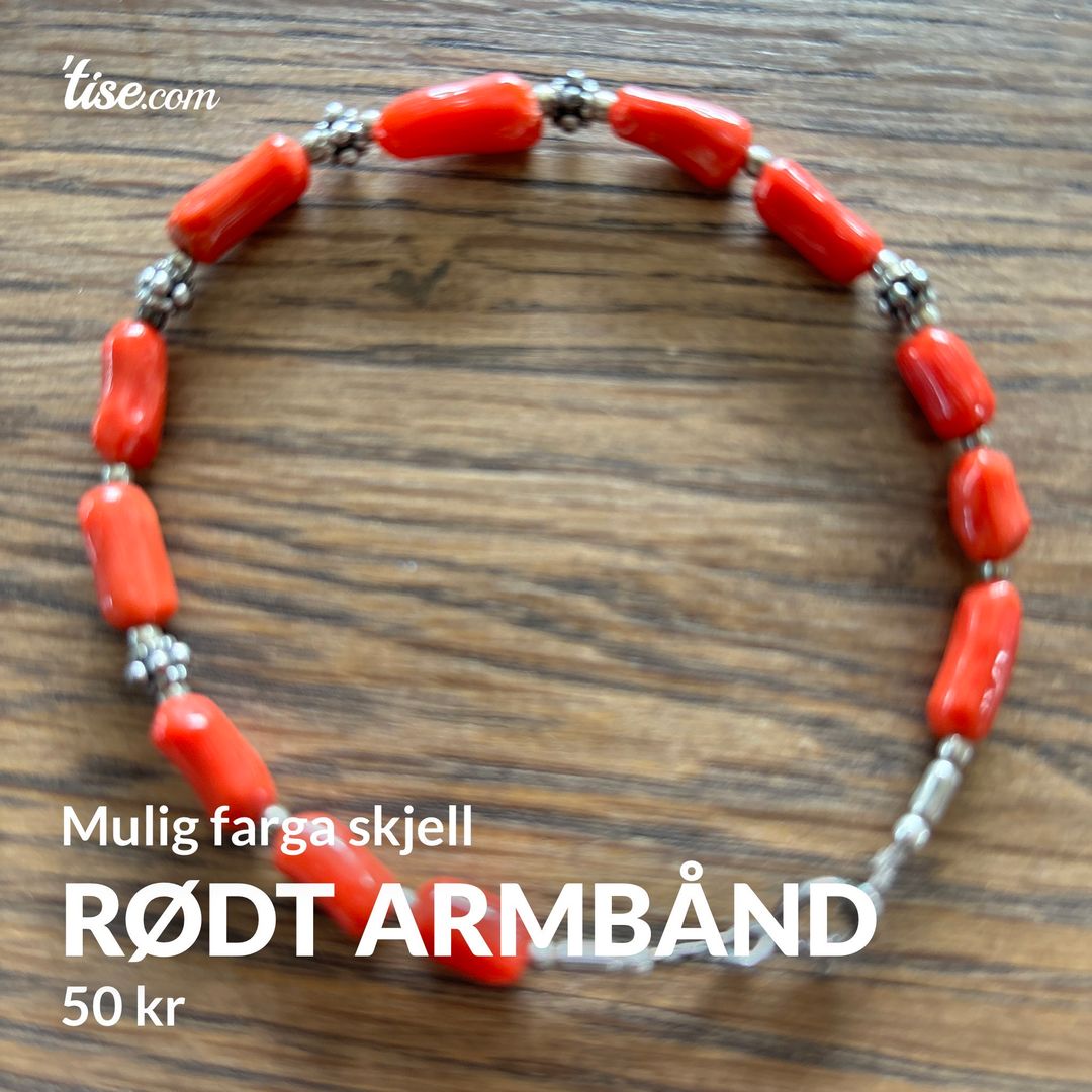 Rødt armbånd