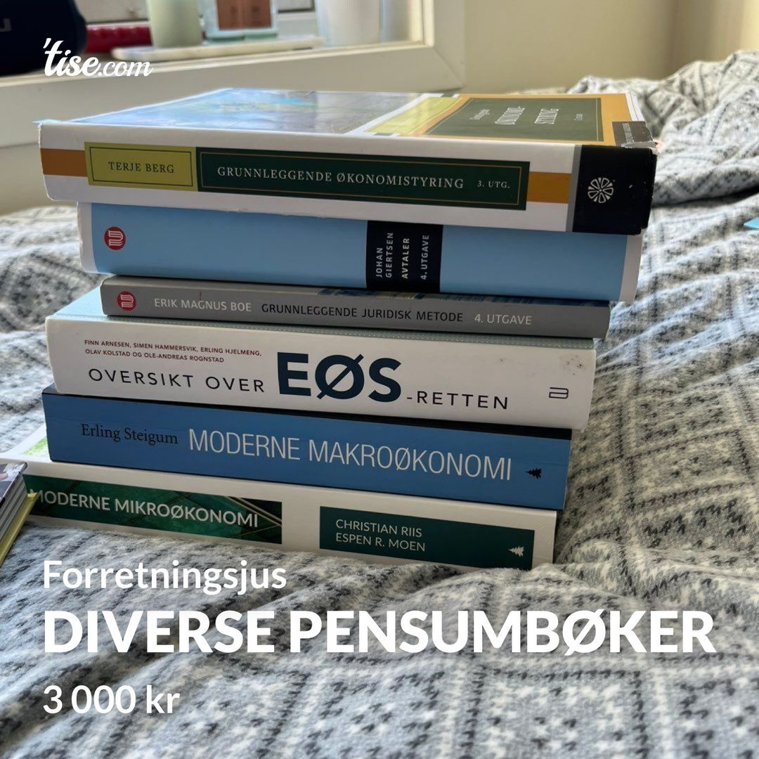 Diverse pensumbøker