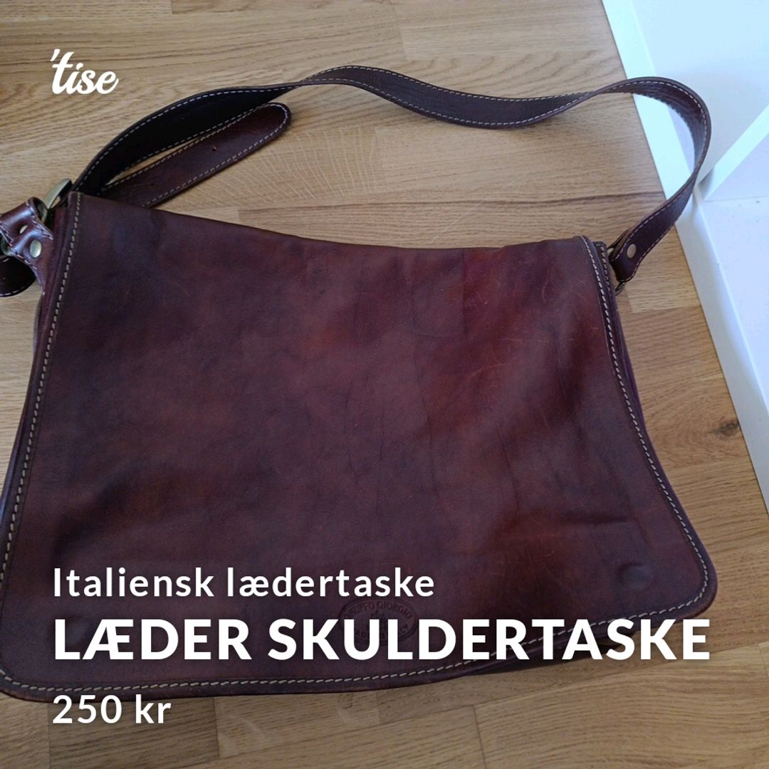 Læder Skuldertaske