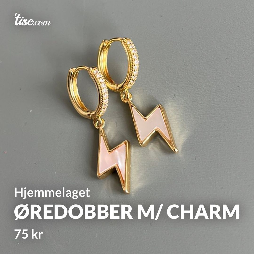 Øredobber m/ charm