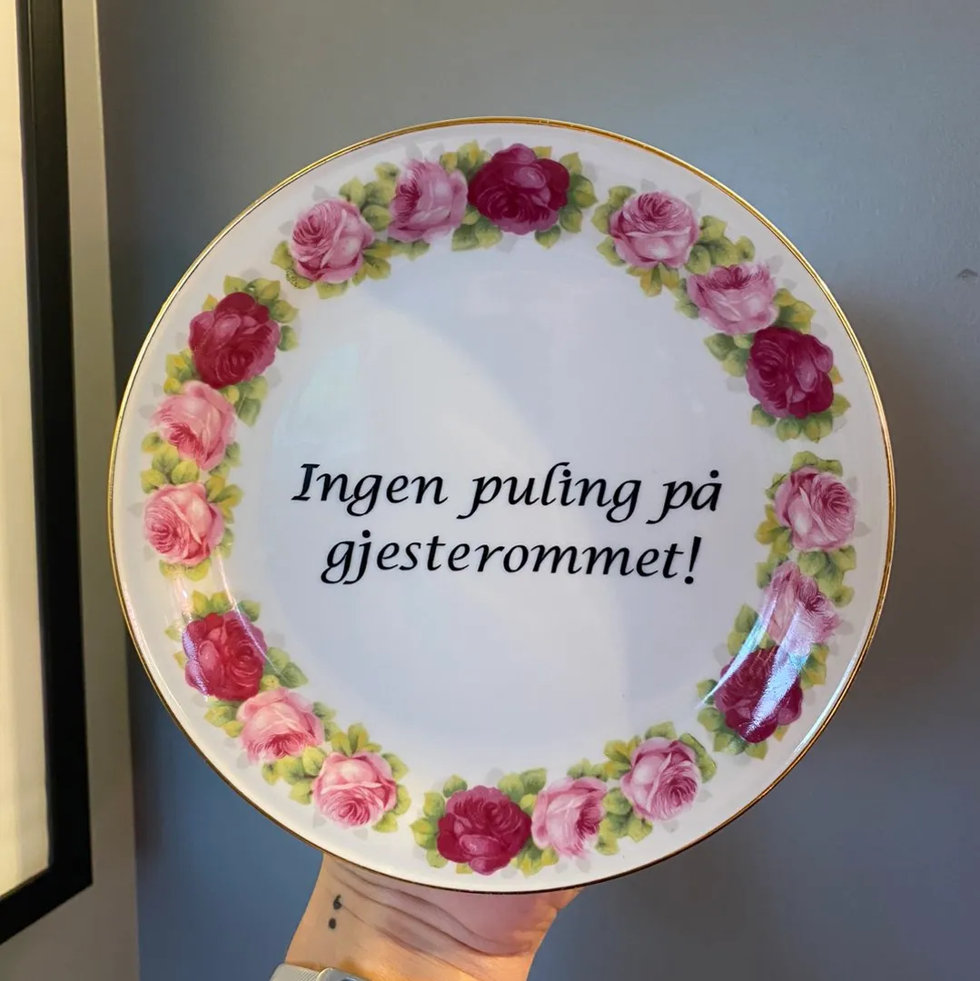 Asjett med tekst