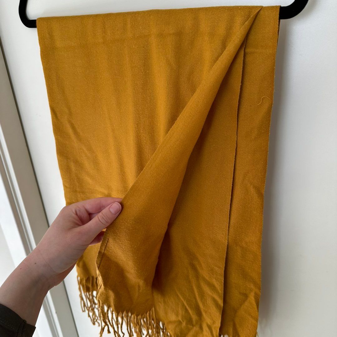 Yellow mustard scarf