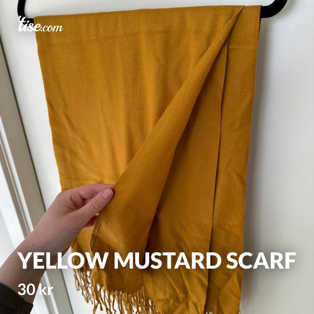 Yellow mustard scarf