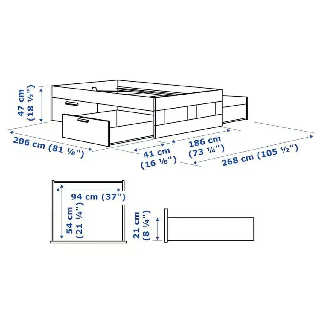 IKEA seng 180x200