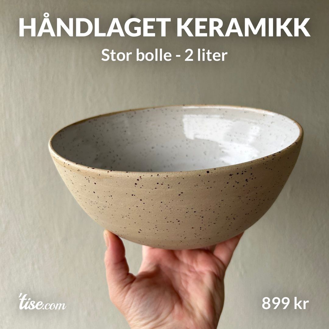 Håndlaget keramikk