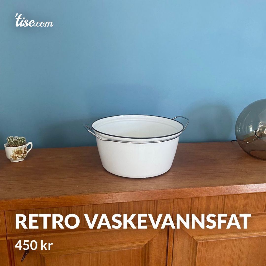 Retro vaskevannsfat