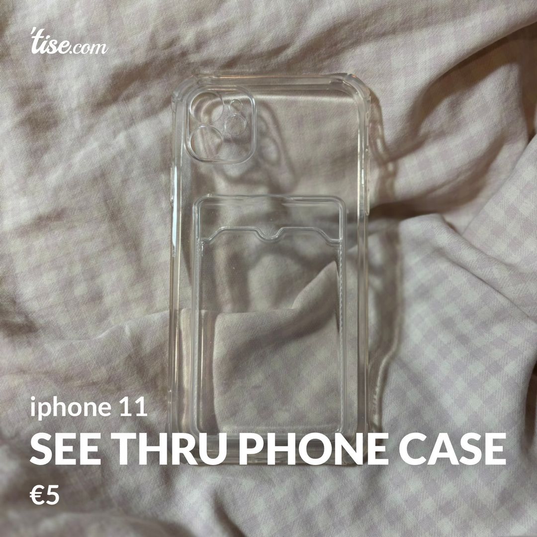 see thru phone case