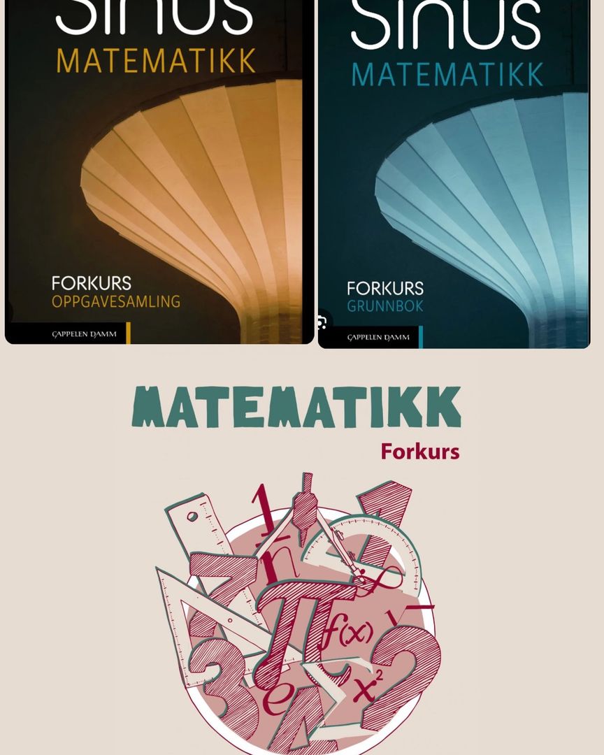 Forkurs matte bøker