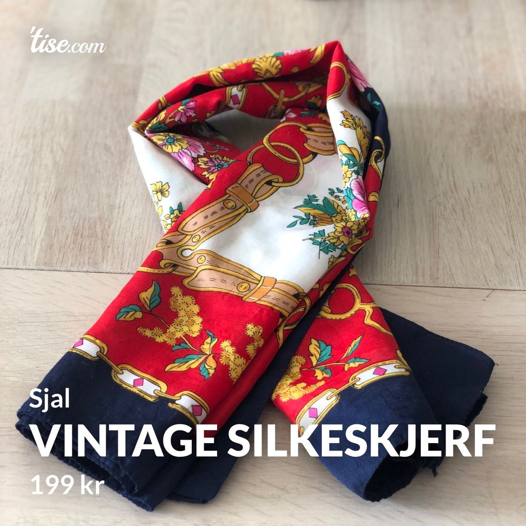 Vintage Silkeskjerf