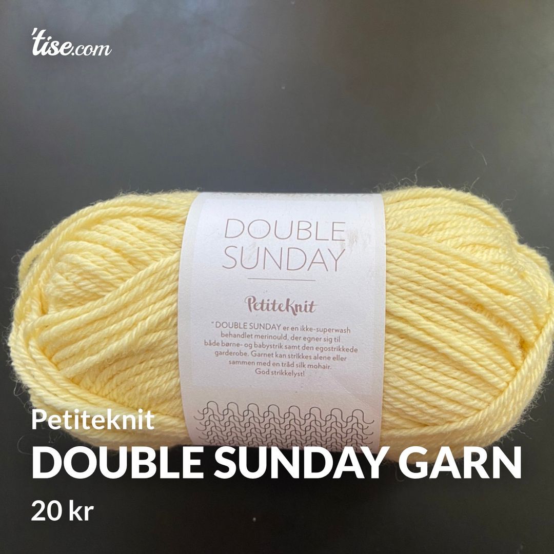 Double sunday garn