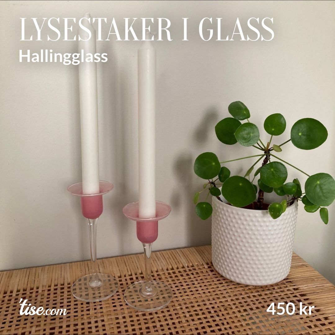 Lysestaker i glass