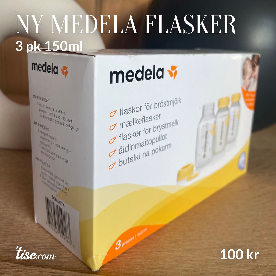 Ny Medela flasker