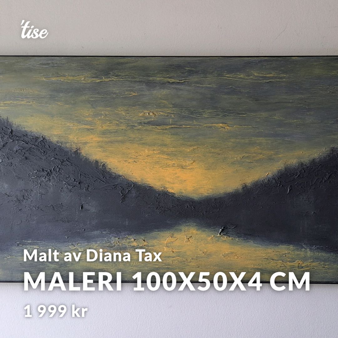 Maleri 100x50x4 Cm