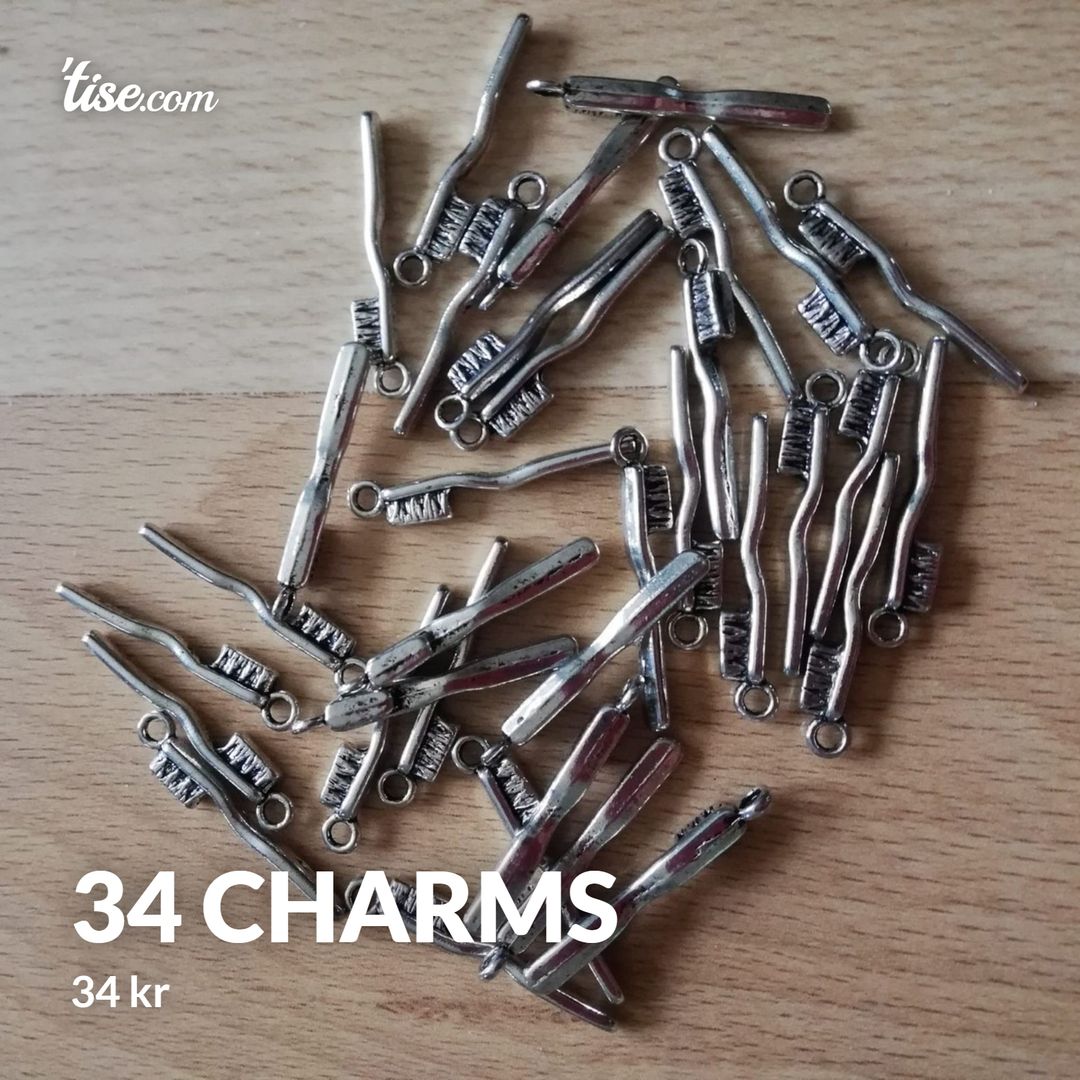 34 charms