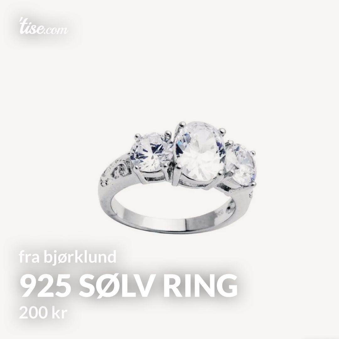 925 sølv ring