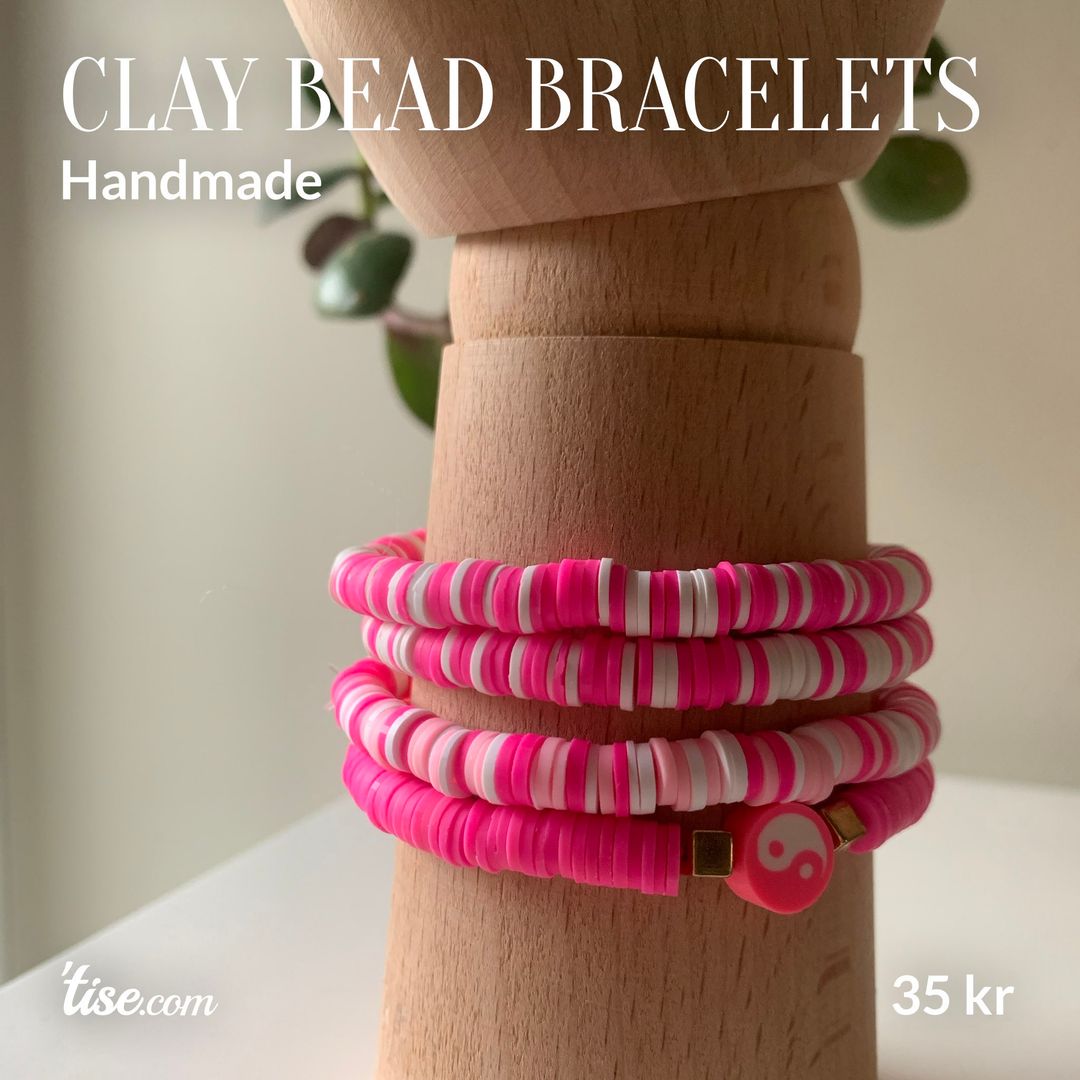 Clay bead bracelets