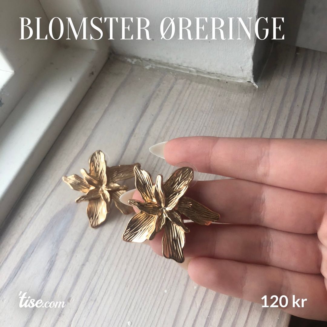 Blomster øreringe