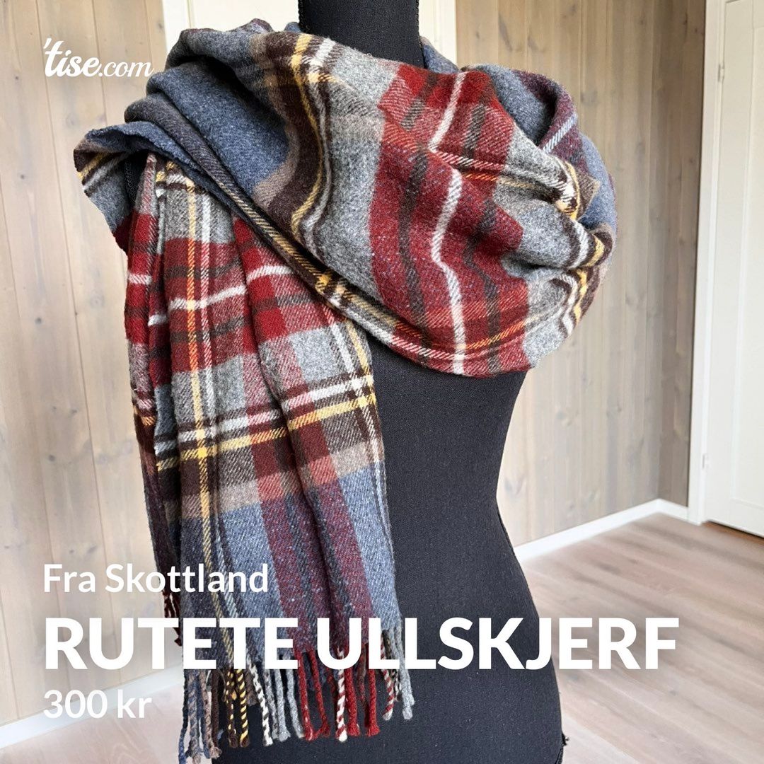 Rutete ullskjerf