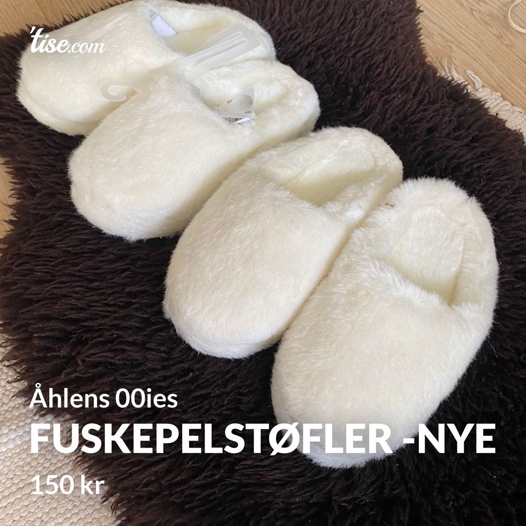 Fuskepelstøfler -nye