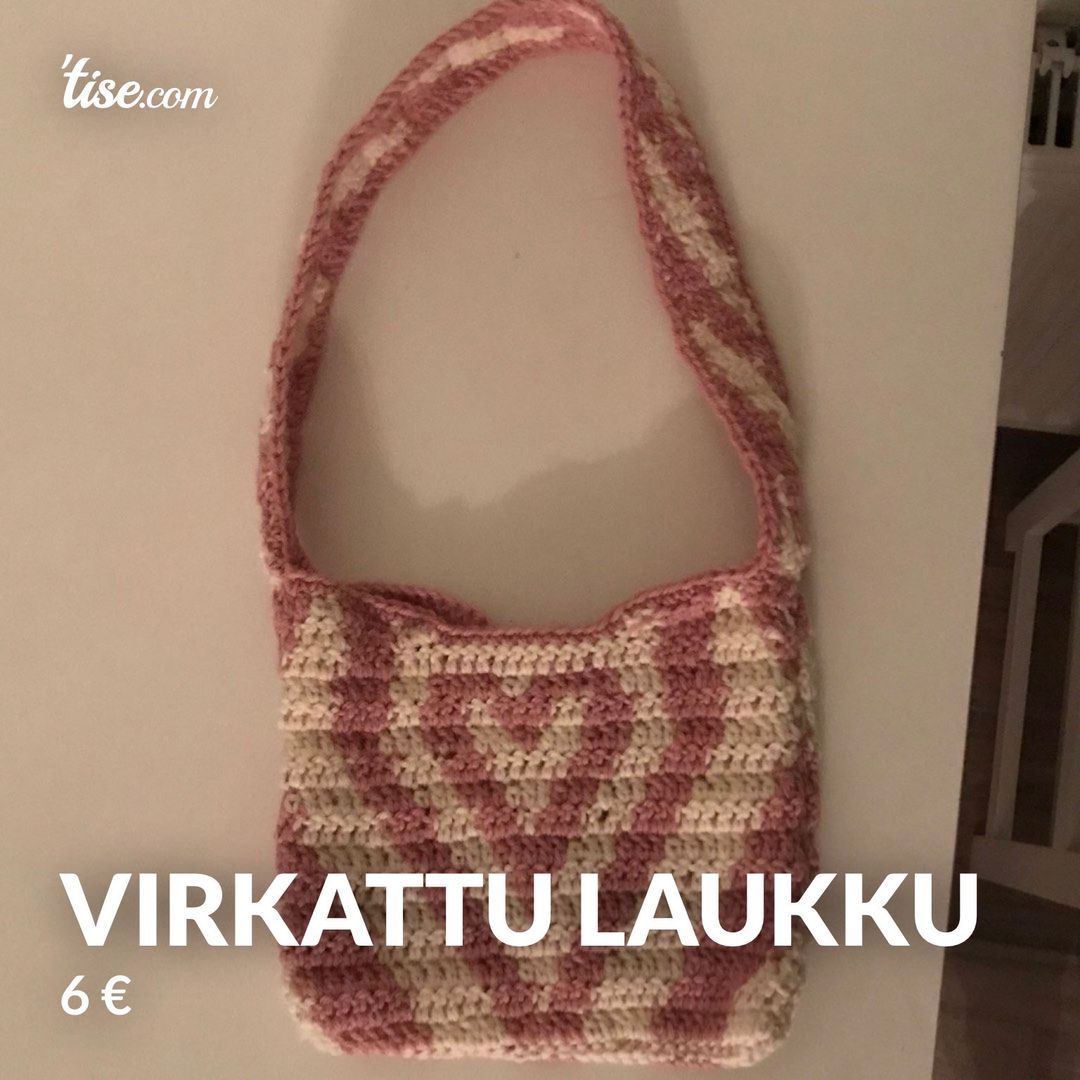 Virkattu laukku