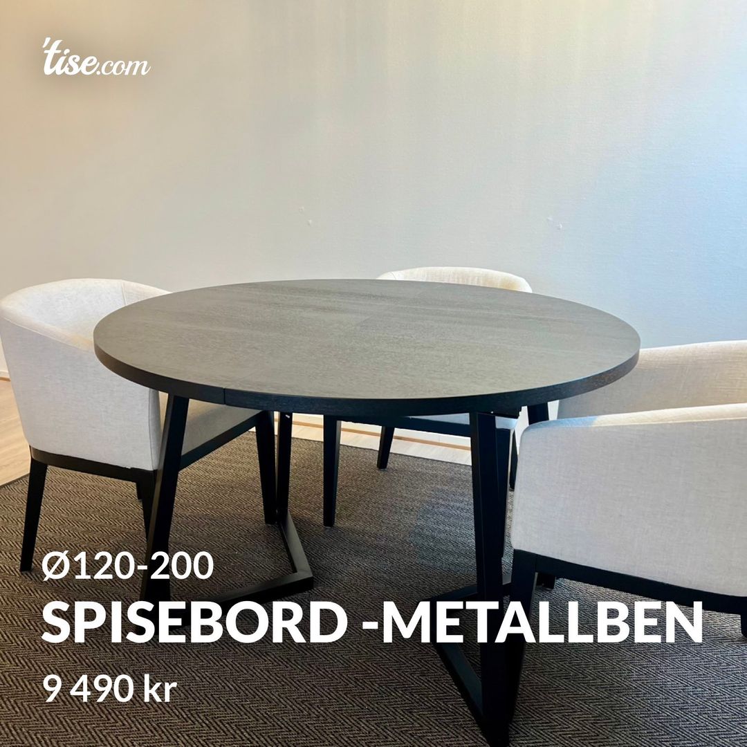 Spisebord -metallben