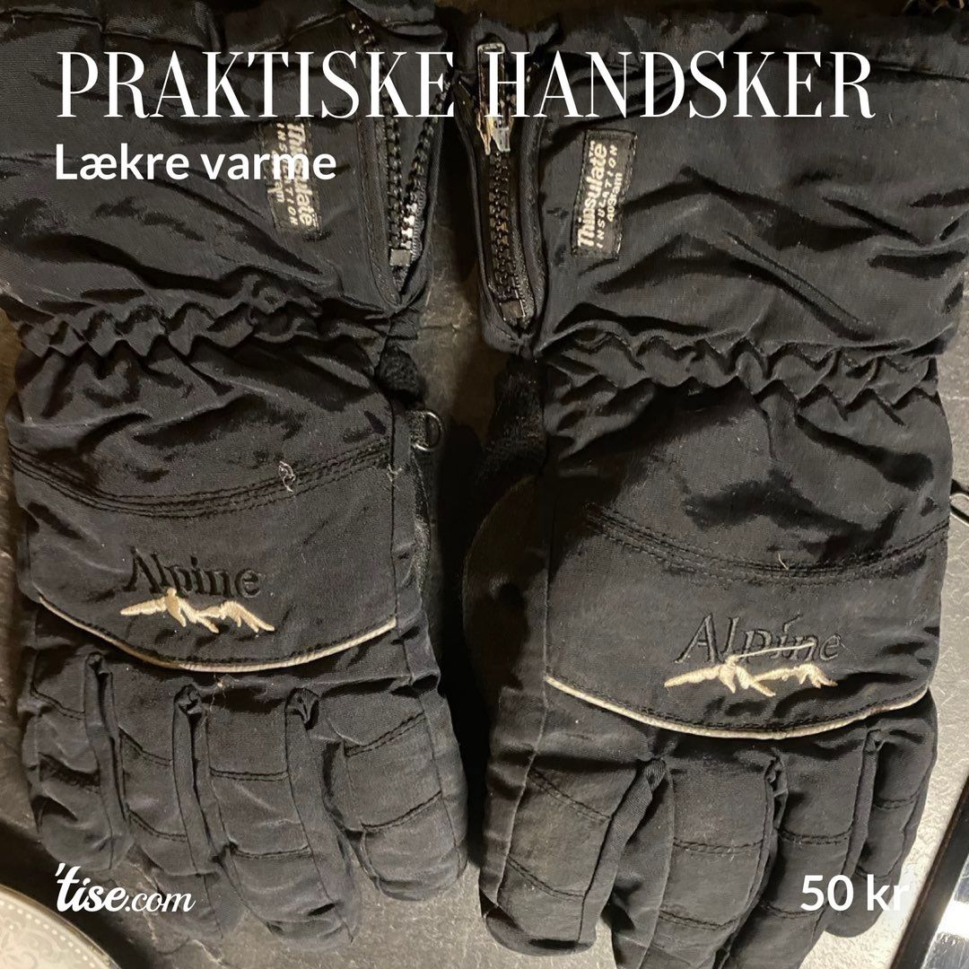 Praktiske handsker